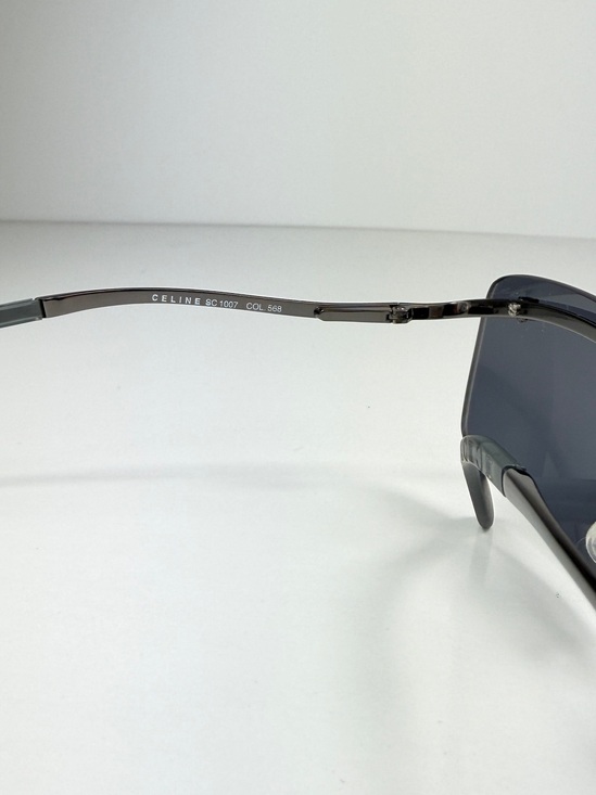 Deadstock Celine Triomphe Rimless Sunglasses SC 1007 568 Full Set Y2K Gunmetal main image 15